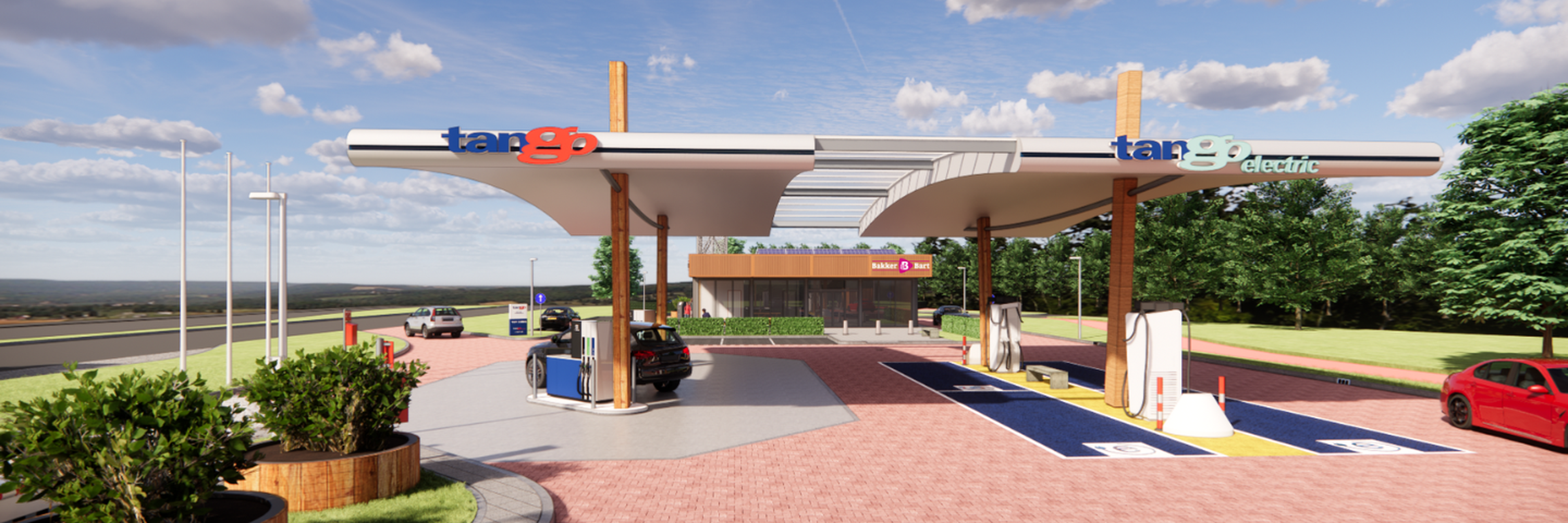 Tango & Tango electric station met Bakker Bart shop